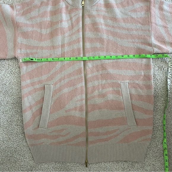 Varley Mayberry sweater pink blush zebra size large wool cotton - Picture 8 of 11